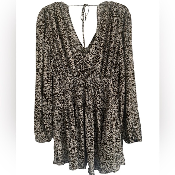 A New Day Long Sleeve Dropped Waist Balloon Mini A-Line Dress Size Small - Picture 9 of 9